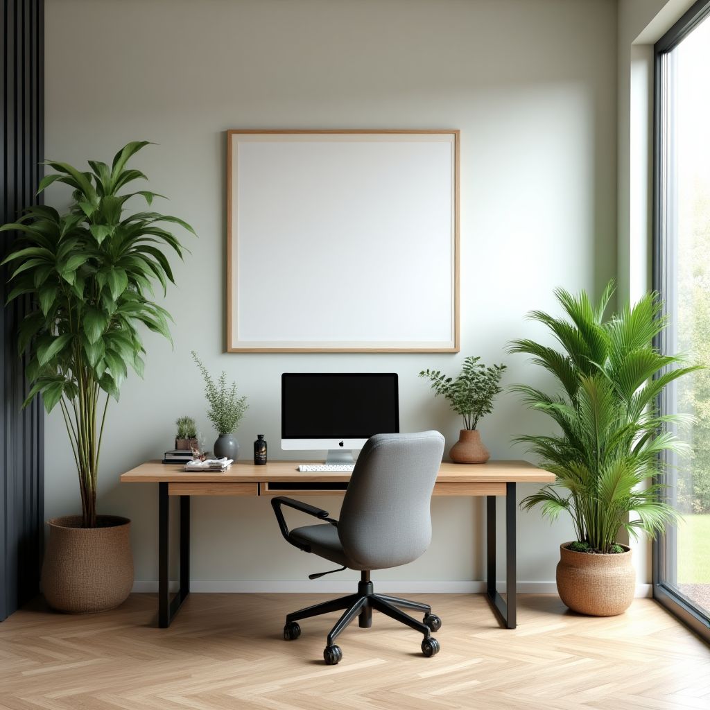 Bureau avec Plantes
